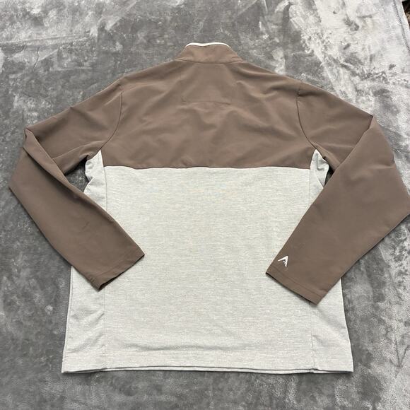 Antigua Men’s L Brown Cleveland Browns 1/4 Zip Pullover Sweater Jacket NFL - Picture 5 of 10